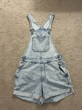 Hollister Light Blue Wash Denim Shortall
